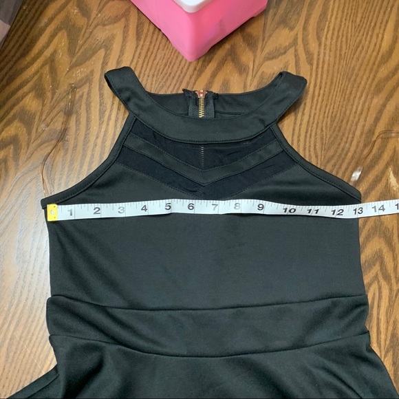 Emerald Sundae Double V Mesh Skater Dress - Picture 7 of 8